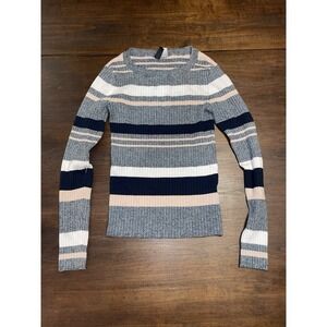 Divided Striped Women's Sweater - XS